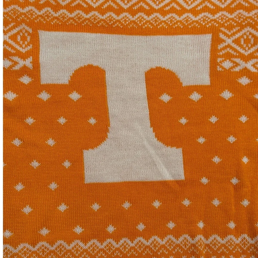 Campus Specialties Tennessee Volunteers NCAA Orange Fair Isle Sweater Mens Small